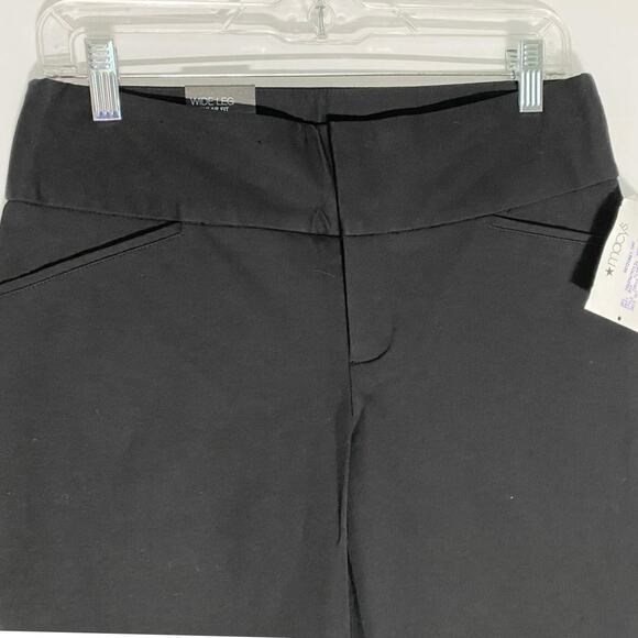INC Wide Leg Regular Fit Solid Black Trousers‎ SZ 4X33" NWT - Picture 8 of 9